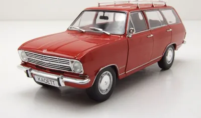 Produktbild von Whitebox 124193 Opel Kadett C Caravan Kombi 1965 rot 1:24