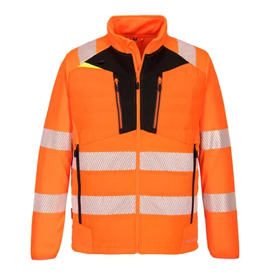 Produktbild von Portwest Warnschutz Hybrid-Steppjacke mit 6 Taschen Orange XL
