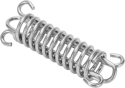 Produktbild von Festmacherfeder, 113 mm Stoßdämpfer, Festmacherleinenfeder aus Edelstahl, stoßdämpfend, multifunktionale Marineausrüstung für Boot, Yacht, Park