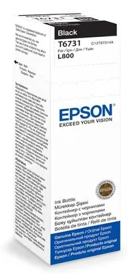 Produktbild von Epson T6731, Original, Schwarz, Epson L800, Low Yield, 70 ml, Tintenstrahldrucker