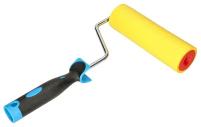Produktbild von Tapetenandruckroller Tapezierwalze Gummiwalze - 180 mm - Rollendurchmesser 55 mm - Kunststoff und Metall - Für schwer erreichbare Stellen