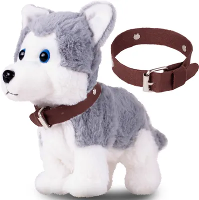 Produktbild von Malplay Sprachgesteuertes Interaktives Spielzeug Hund "Husky" Welpe Elektronisches Haustier Hund für Kinder Ab 3 JAhren