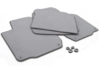 Image de Tapis de sol pour VW Golf 4 / Bora / New Beetle (4 pièces) Tapis en velours gris