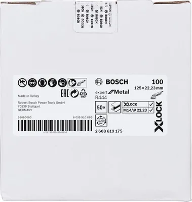 Produktbild von X-LOCK Fiberschleifscheibe, Ø125 mm, K 100, R444, Expert for Metal, 1 Stk.