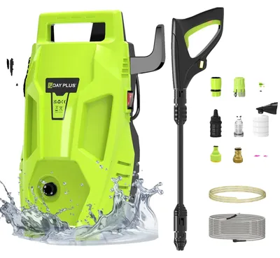 Image de Nettoyeur haute pression, haute performance 180 bars, buse réglable, couleur verte