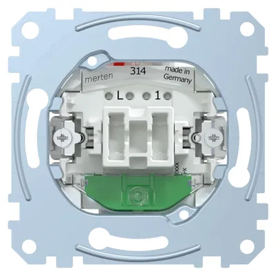 Produktbild von MERTEN MEG3106-0000 - Wippschalter - 1P - Metallisch - IP20 - 250 V - 10 A