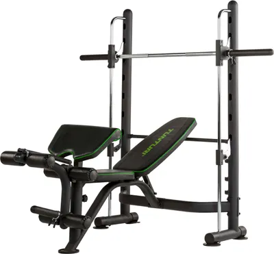 Produktbild von Tunturi Smithmachine SM60, Kraftstation, Hantelbank negativ, Beintraining, Situps, verstellbare Langhantelstütze