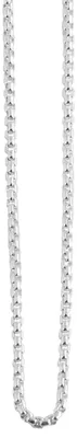 Produktbild von Akzent Uni Kette Zierle "Zierle" Silberfarben - Edelstahl Kette - Modern - 40-90 cm