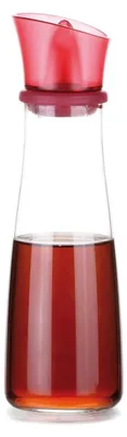 Essigflasche VITAMINO 250 ml, rot/transparent