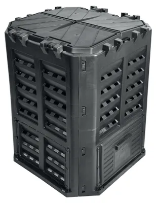 Immagine prodotto di Compostiera da giardino nera 360 Lt Brixo Kompobox