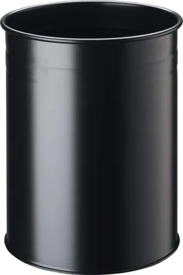 Obrázok produktu pre DURABLE odpadkový kôš kovový 15L okrúhly s ozdobným krúžkom, 330401 čierny