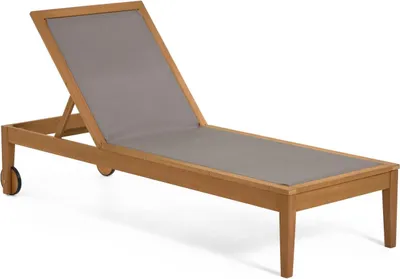 Produktbild von Sonnenliege Caterin 200 x 70 x 94 cm Eukalyptusholz Liege Garten Terrasse Neu