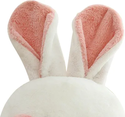 Produktbild von Niedliches Plüschhasen-Spielzeug, lebendiger Ausdruck, Cartoon-Dekoration, Stofftierpuppe für Kinder und Mädchen, 40 cm, Weiß