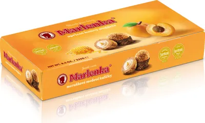 Obrázok produktu pre Marhuľové medové guličky MARLENKA® 235 g
