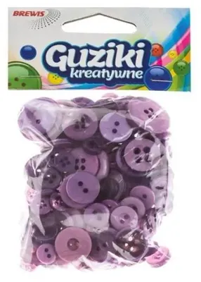 Zdjęcie produktu dla Guziki kreatywne fioletowe 40g