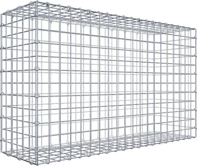 Immagine prodotto di Gabbione 100 cm x 60 cm x 30 cm (L x H x P), maglia 5 cm x 5 cm, anello a C