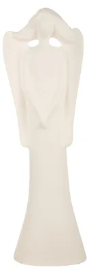 Zdjęcie produktu dla Gilde Figurka, Anioł, "Cecilia", ceramika, biała, zestaw 2 szt., długość: 10 cm, szerokość: 17,5 cm, wysokość: 56 cm, numer katalogowy: 55418, kod produktu: 4063387554180