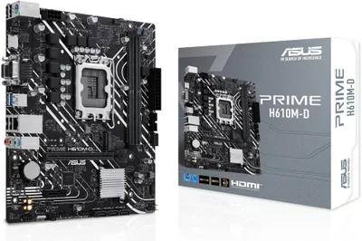 Image de ASUS PRIME H610M-D Intel H610 LGA 1700 micro ATX