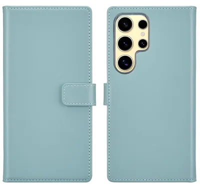 Immagine prodotto di Selencia Custodia a libro in vera pelle Samsung Galaxy S25 Ultra - Air Blue