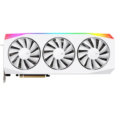 Produktbild von XFX RX 9070XT Mercury Gaming RGB 16GB OC GDDR6 White retail - Grafikkarte - 16.384 MB