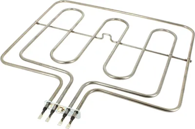 Productafbeelding van Oven Verwarmingselement - Ovenweerstand - Oven Reparatie - Dubbele Weerstand - 1400 + 1200 W - Zilver