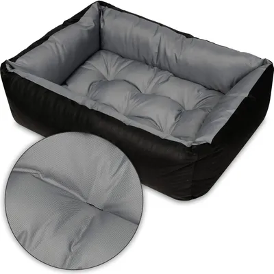 Produktbild von Hundebett Hundekorb Hundesofa Tierbett für Kleine, Mittlere und Grosse Hunde - Waschbar - Größe M - Grau