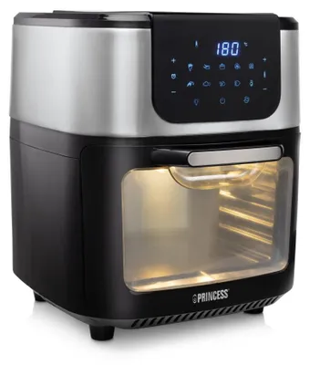 Produktbild von Princess 182075 Backofen-Fritteuse DeLuxe, Heißluftfritteuse, 11 l, 0,75 kg, 30 °C, 200 °C, 7 Person(en)