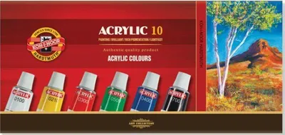 Obrázek produktu pro Koh-i-noor barva akrylová 16ml/10 odstínů v tubě