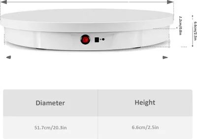 Image de Présentoir électrique rotatif, capacité de charge 100 kg, rotation 360° , EU 220V