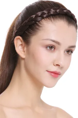 Produktbild von WIG ME UP Haarband geflochten Braun CXT-007-006