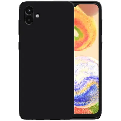 Image de Smartphonica Etui en silicone pour Samsung Galaxy A04
  étui avec intérieur souple - Noir