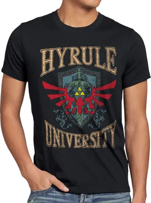 Produktbild von style3 University of Hyrule Herren T-Shirt, Größe:5XL, Farbe:Schwarz