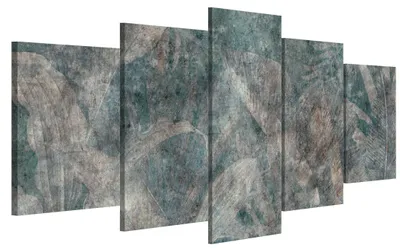 Zdjęcie produktu dla LUMASOUL Obraz na płótnie motyw natury, obrazy na ścianę drewniana rama, obrazy 100x50 cm liście 6