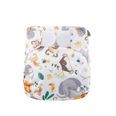 Produktbild von HappyBear Diapers Schwimmwindel Swimming Diaper | Velcro | Wild Animals - Happybear Diapers - Schwimmwindel wiederverwendbar