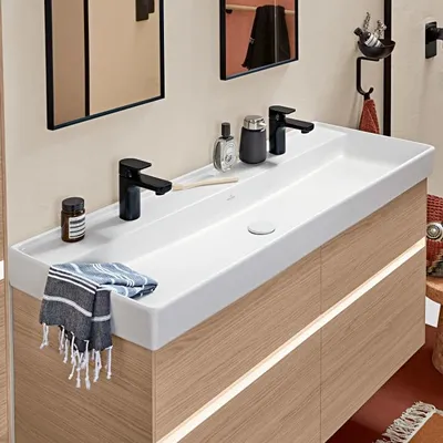 Produktbild von Villeroy & Boch Collaro Schrankwaschtisch 120 cm ohne Überlauf, 2 Hahnlöcher