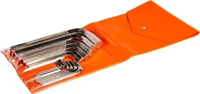 Produktbild von Bahco Metrischer Sechskant-Winkelschraubendreher-Satz, vernickelt, 2 bis 22 mm - 15-tlg.