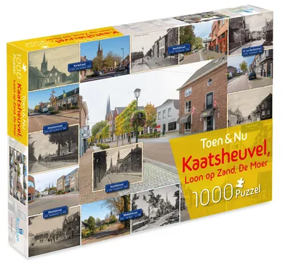 Imagen del producto de Tucker's Fun Factory: Puzzle de Kaatsheuvel. "Entonces y ahora". 1000 piezas. Cartón