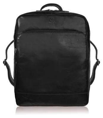 Produktbild von Herren Vintage Leder Laptop Rucksack urban schwarz Paolo Peruzzi IM-07-BL