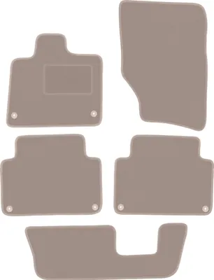 Immagine prodotto di Tappetini auto in velluto per Audi Q7 I 4L SUV (2005-2015) - set di tappetini LUX beige (5 pezzi)