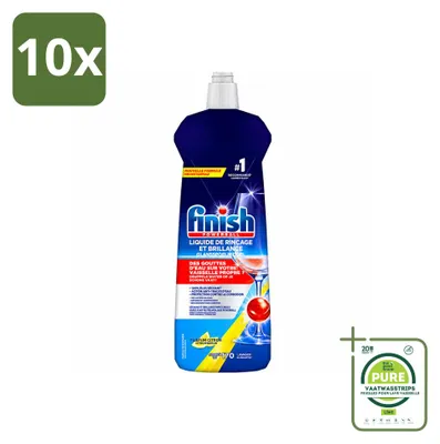 Produktbild von 10 x Finish Glanzspüler Zitrone - 800 ml - Großpackung - 10 Stücke