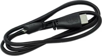 Produktbild von Raspberry Pi Micro HDMI zu HDMI Kabel Schwarz 1M