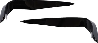 Image de 2 déflecteurs de pare-chocs avant, sortie d'air latérale aérodynamique, spoiler aérodynamique pour Série 3 E90 E91 M Sport pré-LCI 2005 à 2008, noir brillant