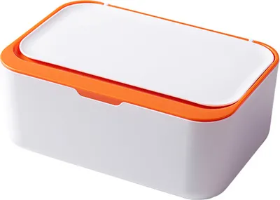 Produktbild von Tissue Boxen mit Deckel Hält Feuchttücher Frisch Serviettenbox Tissue Box Baby Tücherbox Toilettenpapier Box Feuchttücher Box Für Zuhause Büro Orange