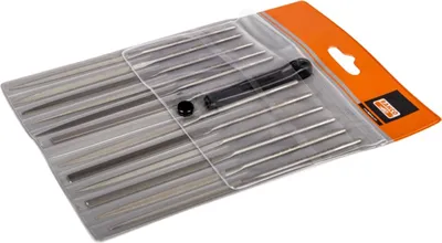 Produktbild von Bahco Nadelfeilensatz, Bastardhieb, ohne Heft 160 mm - 12-tlg., Hieb 0