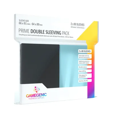 Image de Gamegenic Prime Double Sleeving Pack Pochettes de protection pour cartes 66x91mm