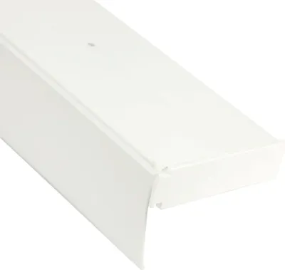 Produktbild von 1-Läufige Vorhangschiene mit Innenlauf aus Kunststoff in 210cm ( 1x90cm, 1x120cm ), Kunststoff Blende "WEIß", Gardinenschiene