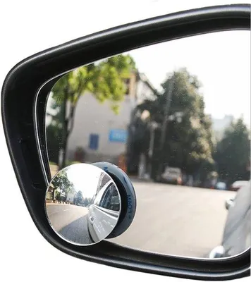 Productafbeelding van Dodehoekspiegels voor Auto's - Waterdicht, 360 Graden Draaibaar, Convex en Groothoek, 2 Stuks voor Verkeersveiligheid