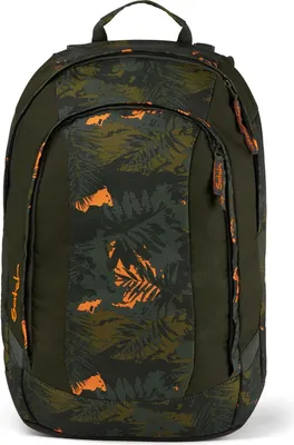 Produktbild von satch Schulrucksack mit Laptopfach Air Jurassic Jungle olivgrün