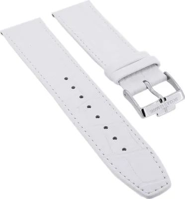 Produktbild von Jacques Lemans Dublin ► Uhrenarmband 22mm Leder weiß ► 1-1579