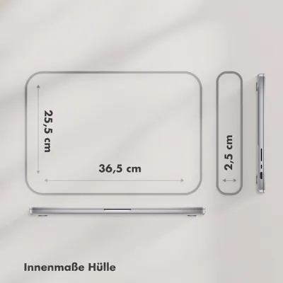 Produktbild von Selencia Teddy Laptop-Hülle, 15-16 Zoll - Laptophülle - Karomuster